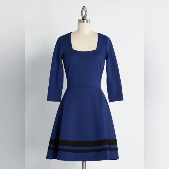 MODCLOTH‎ Optimal Opulence Fit and Flare Dress - Picture 1 of 6